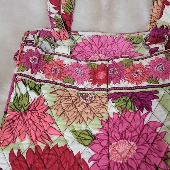 VERA BRADLEY HELLO DAHLIA TOTE PURSE (RETIRED PATTERN) - Picture 3 of 8